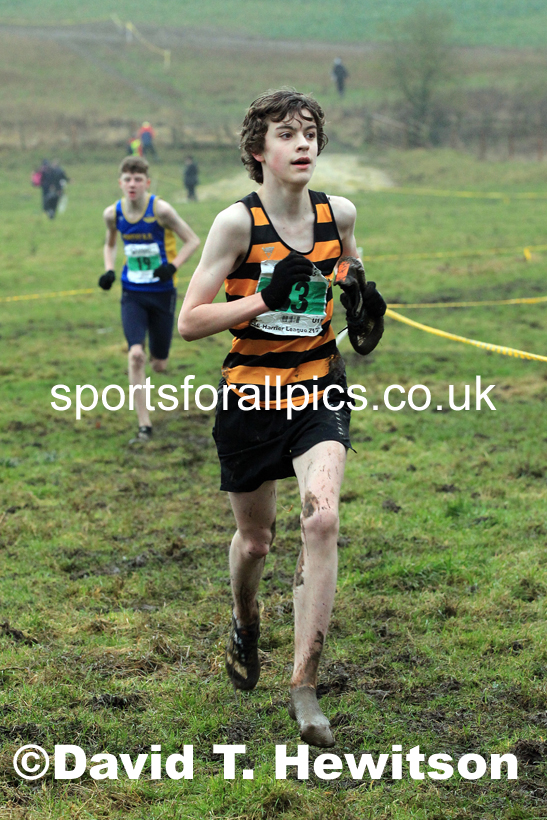 Boys under-15s 2022 North Eastern Harrier League, Thornley Farm, Peterlee, County Durham. Photo: David T. Hewitson/Sports for All Pics